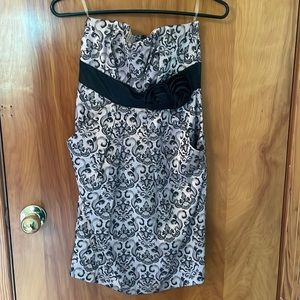 Semi formal dress. Strapless, worn once